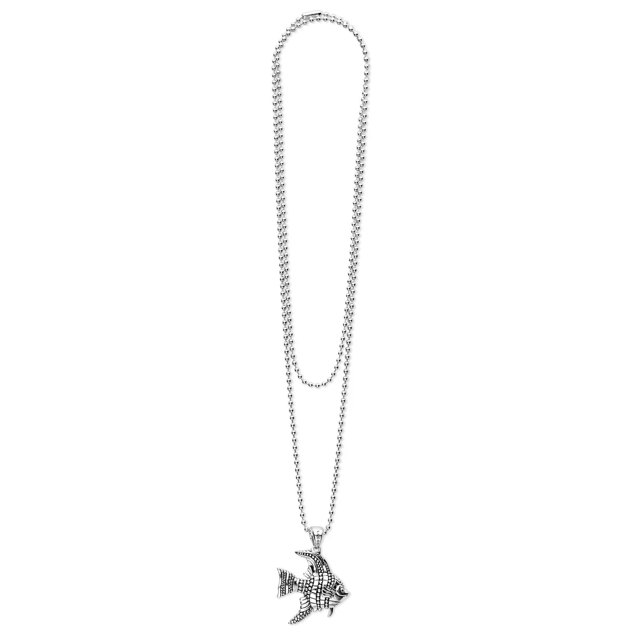 Rare Wonders Angel Fish Pendant Necklace